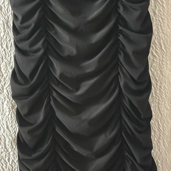 Ruby Rox Ruched Bodycon Rhinestone Spaghetti Strap Mini Dress - Picture 3 of 9